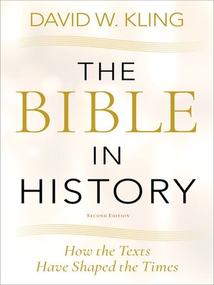 cover image of The Bible in History